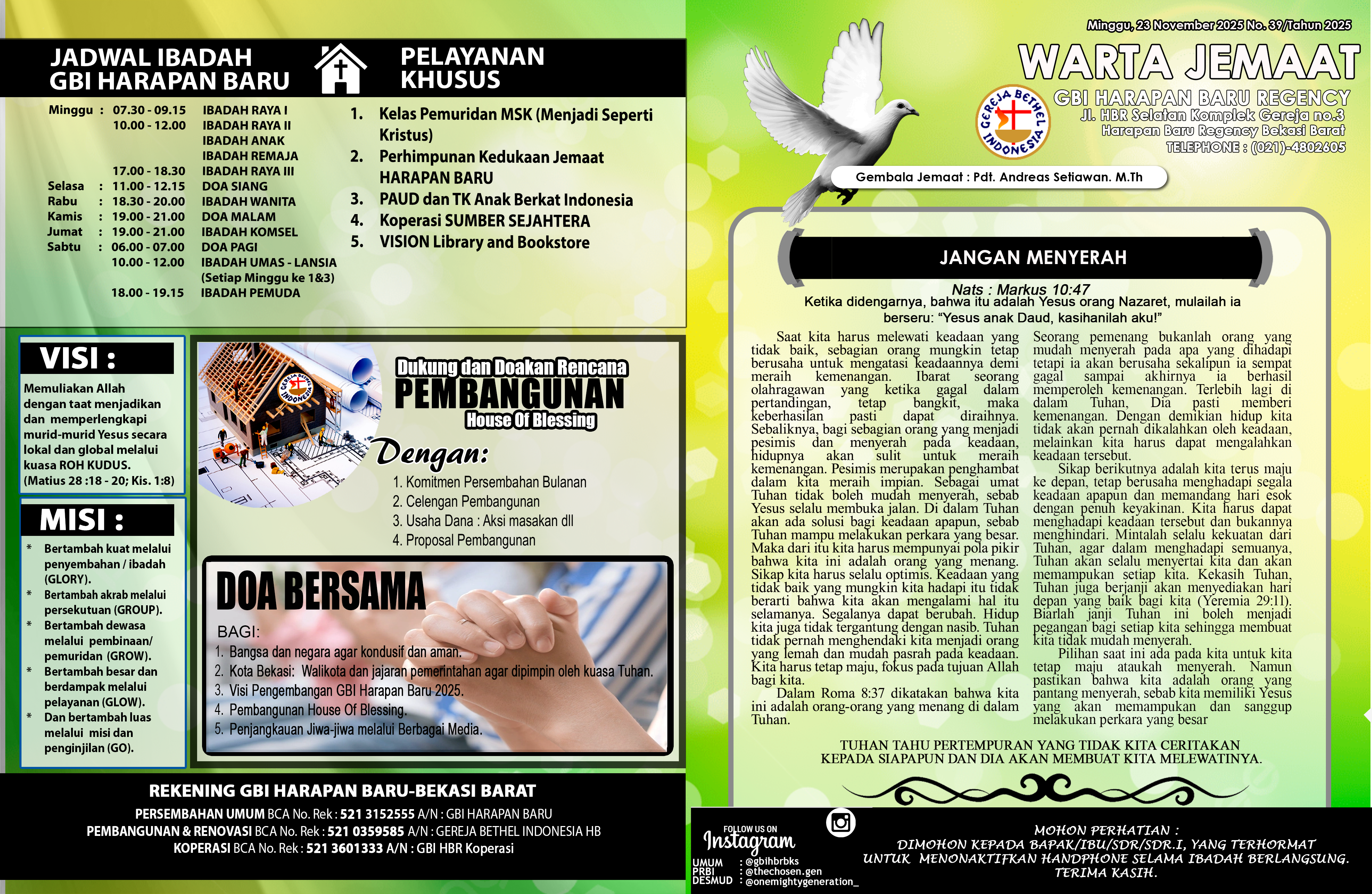 Warta Jemaat GBI Harapan Baru